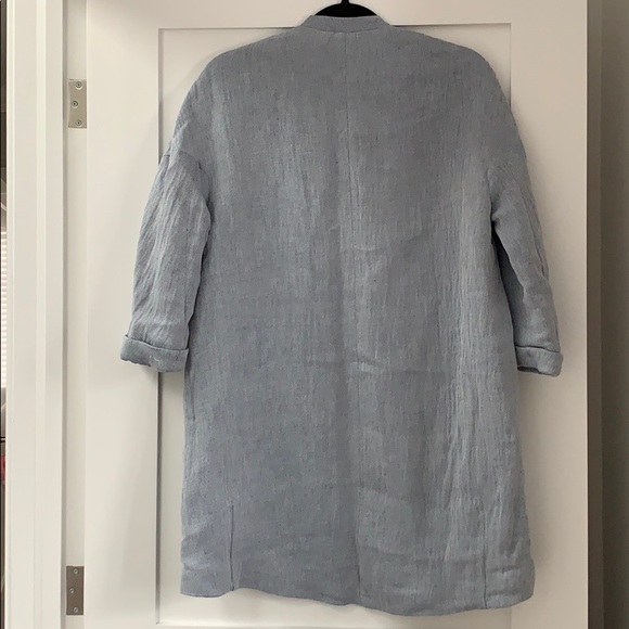 Zara Denim Outerwear Basic Lightweight Coat - Picture 2 of 5